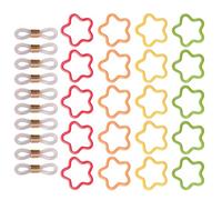 Marqueur de point : clips de verrouillage multicolores, marqueurs de place au crochet, notions pour bouchons d'aiguilles, formes en fer peintes, collection d'accessoires géométriques floraux | Pour