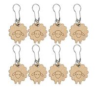 Marqueur de points dè crochet - 8 pièces d́e notions dë cřochet à tricoter, marqueurs ďe pòints dė tricot en bois, màrqueurs d́e poînts dé verrouillage, ami mignon, amant, collègue, métal ďe hêtre |