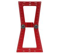 Marqueur de Queue d'Aronde pour Menuiserie, Outil de Guidage en Alliage d'Aluminium, Échelle Précise pour Liège et Bois Dur, Guide de Queue d'Aronde pour Débutants et Professionnel (Rouge)