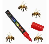 Marqueur de Reine des Abeilles, Stylo Marqueur D'apiculture, Bee Marker Pen, Fournitures D'apiculture, Outil D'apiculteur, Marquage Stylo pour Outil D'Apiculteur, Matériel D'élevage de Reines, Rouge