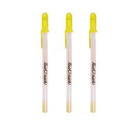 Marqueur De Surbrillance De Stylo Gel Blanc,Pointe Fine,0.8mm,Blanc,Or,Argent,Plus Récent Pour L'art,Le Dessin,L'écriture,Le Marqueur De Surbrillance,Fineliner,3 Pièces,6 Pièces - Type 3pcs Golden