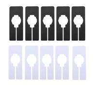 Marqueur de taille cintre 50pcs étiquettes séparation vêtements carrées en plastique, diviseurs vêtement inscriptibles vierges nouveau for l'organisation des supports(Color 2)
