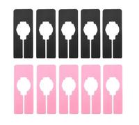 Marqueur de taille cintre 50pcs étiquettes séparation vêtements carrées en plastique, diviseurs vêtement inscriptibles vierges nouveau for l'organisation des supports(Color 3)