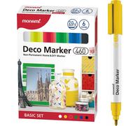 Marqueur Deco 460 6 couleurs Basic Monami