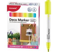 Marqueur Deco 460 6 couleurs Fluo Monami