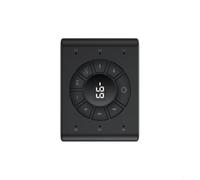Marqueur d'écran automatique avec télécommande 8 x 6 cm curseur (U22 noir) | ABS, compact 8 x 6 x 1,6 cm, mécanisme coulissant léger - pour présentations, cours et travail à distance
