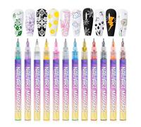 Marqueur Des Ongles Acryliques SMUDGERESSISTANTS 0 5 Mm Douleur Fine Technologique Dry Technologie Ergonomic Crafting Essential Fine Tip Bross Nail Brouss