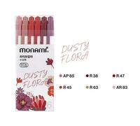 Marqueur D'interconnexion De Pinceau À Base D'eau,Stylos Marqueurs D'art De Pinceau De Peinture,Doublure D'écriture Côté Touristes Pour Le Dessin,Ensemble De 6 Pièces - Type Dusty Flora