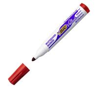 BIC Feutre pour tableau blanc Velleda 1701 ECOlutions Pointe conique large effaçable à sec Rouge
