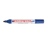 edding Marqueur 660 pour tableau blanc – pointe ogive 1,5–3 mm – effaçable – bleu