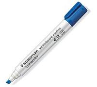 Marqueur effaçable pointe biseautée bleu Lumocolor - Staedtler Bleu G