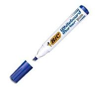 Marqueur effaçable pour tableau blanc - BIC - Velleda 1751 - lot de 12 - pointe biseautée - encre bleue