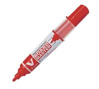 Marqueur effaçable V-BOARD MASTER PILOT encre liquide pointe ogive fine 4,5 mm rouge