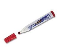 BIC Marqueur pour tableau blanc Velleda 1701/1751 Pointe biseautée 2-5 mm Encre alcool inodore Rouge