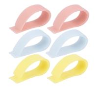 Marqueur élastique, marqueur automatique | 6 x porte-pages adhésifs pour livres - Marques de livres de lecture réutilisables pour femmes, marque-page de livre amusant pour augmenter l'intérêt d