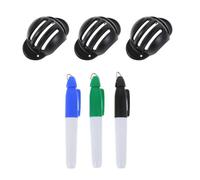 Marqueur Et Doublure De Balle De Golf Haut De Gamme - Durable, Compact, Marquage Double Face, Comprend 3 Marqueurs Et 3 Stylos