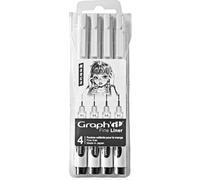 Marqueur Fine Liners Graph'it 4 Marqueur Noir Manga