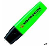 Marqueur fluorescent Stabilo Boss Vert Noir/Vert 10 Pièces [10 Unités] [1 Uni