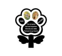 Marqueur funéraire en métal personnalisé pour Chien et Chat - Piquet de Jardin à l'extérieur, cimetière de condoléances - Cadeau de Souvenir pour la Perte d'animaux de Compagnie - Pierre tombale avec