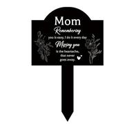 Marqueur funéraire pour cimetière « Mom Dad » - Pour jardin et intérieur - Pour perte de cimetière - Condoléances - Extérieur - Pour animaux de compagnie