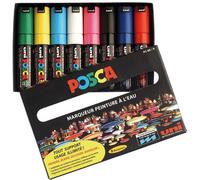 Marqueur Gouache Posca Pl Biseautee Assorti - Boite De 8