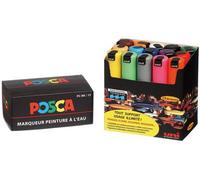 Marqueur Gouache Posca Pointe Large Assorti - Boite De 15