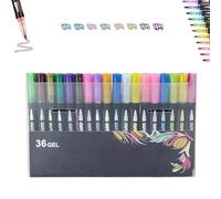 Marqueur Illuminateupon/Neattidyly for surligner, marqueurs de contour, stylos à paillettes métalliques, stylos à double ligne à séchage rapide(36 Colors)