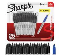 Marqueur indélébile à pointe fine Sharpie Pack of 24 + 1 noir
