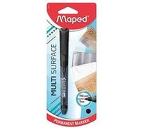 Marqueur - Indélébile - Permanent - Noir - Pointe fine 1mm - Maped Custom Noir