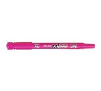 PILOT - Ecriture - Marqueur 2 en 1 Pilot Twin Marker Rose