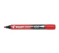 Pilot Pen – Marqueurs permanents SCA-100-R – Pointe ogive fine/moyenne – Rouge – Lot de 12