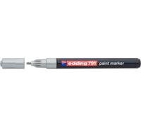 Marqueur industriel Edding 791, pointe ronde, 1-2 mm, blanc