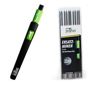 Marqueur Jet -Fast de qualité supérieure [10 mines + taille-crayon] Outil de marquage, marqueur, chantier, marqueur à trous profonds,