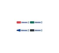 Franken Marqueur Z1910 – pour tableau blanc – Pointe biseautée 4-12 mm – Rechargeable – Noir