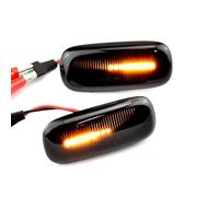 marqueur latéral clignotant Clignotants De Direction Pour Rétroviseurs Extérieurs Compatible Avec A3 S3 2000 2001 2002 2003(Black)