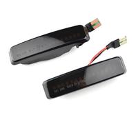 marqueur latéral clignotant Clignotants De Direction Pour Rétroviseurs Extérieurs Compatible Avec BMW Pour Série 5 E39 1995-2003(Black)