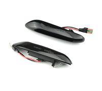 Marqueur Latéral Clignotant Feu De Position Latéral À LED Dynamique Pour BMW Pour E60 E61 E90 E91 E87 E81 E83 E84 E88 E92 E93 E82 E46 Pour Série 1 3 5 X1 X3 2004 2010(Smoked black T10)