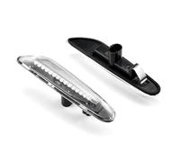 Marqueur Latéral Clignotant Feu De Position Latéral À LED Dynamique Pour BMW Pour E60 E61 E90 E91 E87 E81 E83 E84 E88 E92 E93 E82 E46 Pour Série 1 3 5 X1 X3 2004 2010(Crystal white)