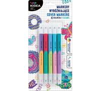 Marqueur lumineux double face 10 couleurs Kidea