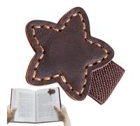 Marqueur magnétique en cuir, marqueur magnétique en cuir, clip marque-page étoile à pointes - Marqueurs magnétiques de clip de marqueur de livre de texte pour lire les femmes et les hommes qui aiment