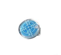 Marqueur magnétique pour balle de golf avec fonction de niveau pour des lectures vertes précises sur le terrain (bleu)