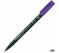 Marqueur - Marqueur-Feutre Staedtler - 317-6 - Lot De 10 Marqueur Permanent Violet
