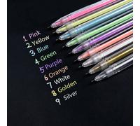 Marqueur Métallique Permanent Non Toxique, 9 Couleurs Au Choix, 0.6mm, Pointe Extra Fine, Peinture, Stylo, Marqueur D'art, Diy
