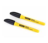 Stanley Marqueur permanent pointe fine 0-47-316 – indélébile, étanche, séchage rapide – 2 pièces