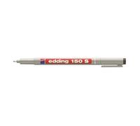 edding Marqueur 150 S 4-150001 non-permanent plume ronde 3 mm pour surfaces lisses noir