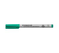 Marqueur non permanent effa able l'eau STAEDTLER Lumograph, pointe fine, faible odeur, vert 311-5