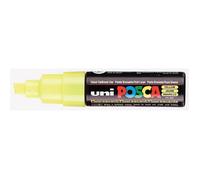 Uni Mitsubishi Pencil Marqueur Posca PC-8K Pointe biseautée large 8 mm Jaune