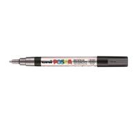 Marqueur peinture argent à pointe fine - POSCA - Pointe conique fine 0,9-1,3 mm - Peinture opaque et couvrante