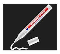 Marqueur peinture Edding 750 blanc 4-750049