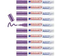 Marqueur Peinture - Edding - 750 - Violet - 10 Feutres - Pointe Ronde 2-4mm